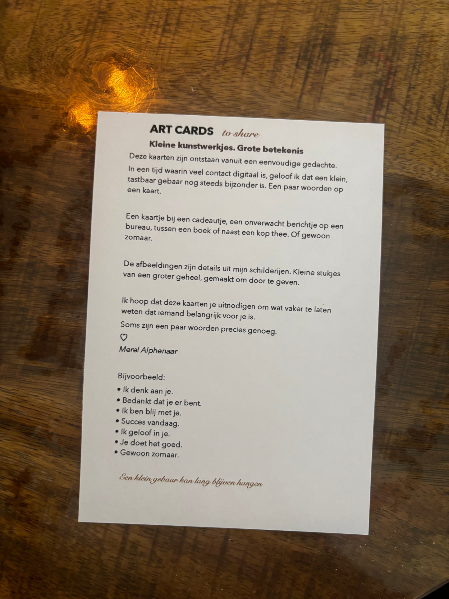 ART CARDS to share collection I complete set